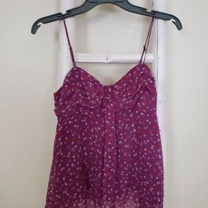 American Eagle Purple Floral Cami Top XS